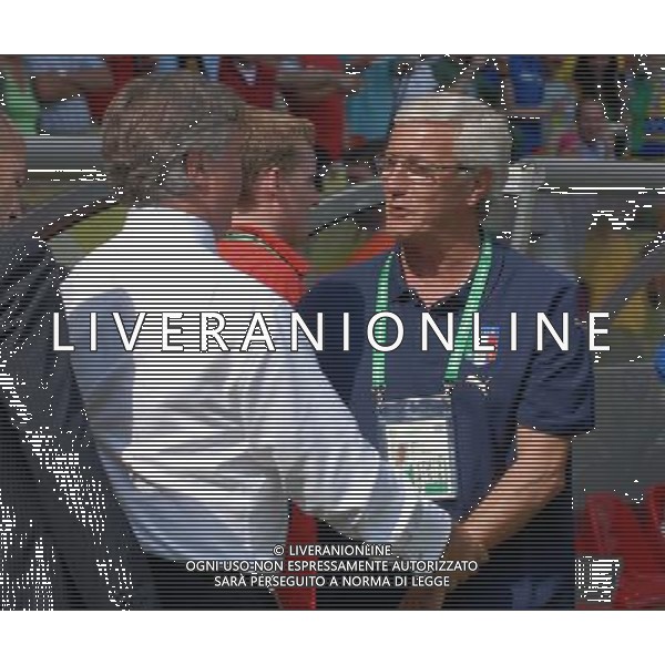 Italia - Australia mondiali Germania 26/06/2006 nella foto guus Hiddink e marcello lippi ph luzzani/ag. aldo liverani