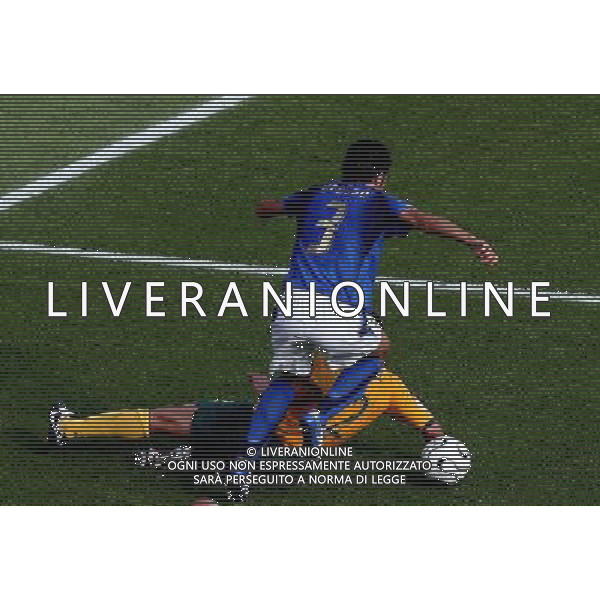 ITALIA-AUSTRALIA CAMPIONATO DEL MONDO GERMANIA 2006 26/06/2006 NELLA FOTO FABIO GROSSO FALLO DEL RIGORE ASSEGNATO ALL ITALIA FOTO POZZETTI-AGENZIA ALDO LIVERANI