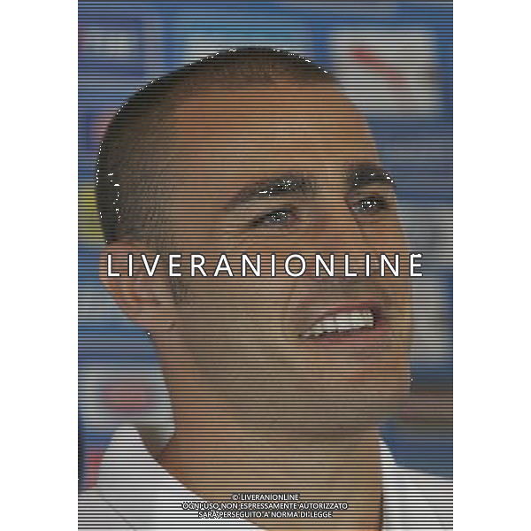 Duisburg 27 giugno 2006 Allenamento della nazionale italiana presso il centro sportivo Meiderich per la prima volta nel corso del Mondiale Germania 2006 aperto al pubblico nella foto: Cannavaro Fabio foto Andry / Ag. Aldo Liverani