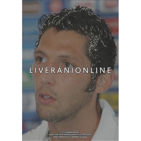Duisburg 27 giugno 2006 Allenamento della nazionale italiana presso il centro sportivo Meiderich per la prima volta nel corso del Mondiale Germania 2006 aperto al pubblico nella foto: Materazzi Marco foto Andry / Ag. Aldo Liverani