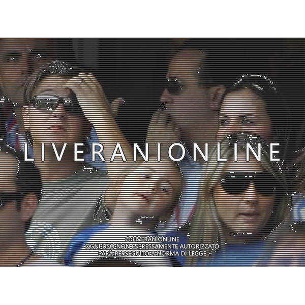 Kaiserslautern (GER) 26-06-2006 World Cup Germany 2006 italia-australia 1:0 Mondiali Germania 2006 nella foto Davide Lippi figlio di Marcello in tribuna con la fidanzata Antonella Mosetti e Daniela moglie di Fabio Cannavaro ph marco luzzani/ag aldo livera