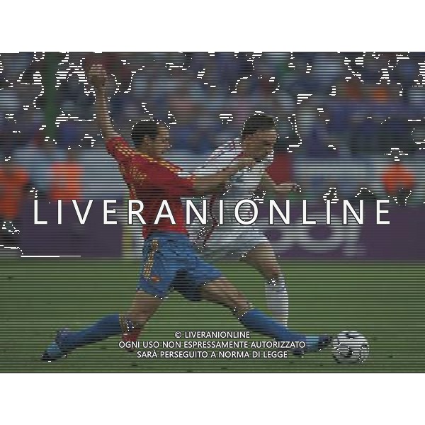 Spagna - Francia Mondiali Germania 27/06/2006 nella foto PERNIA E RIBERY ph luzzani/ag. aldo liverani