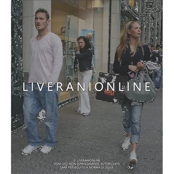 Dusseldorf 27 giugno 2006 Konigsallee strasse nella foto: Totti Francesco e Blasi Ilary foto Andry / Ag. Aldo Liverani