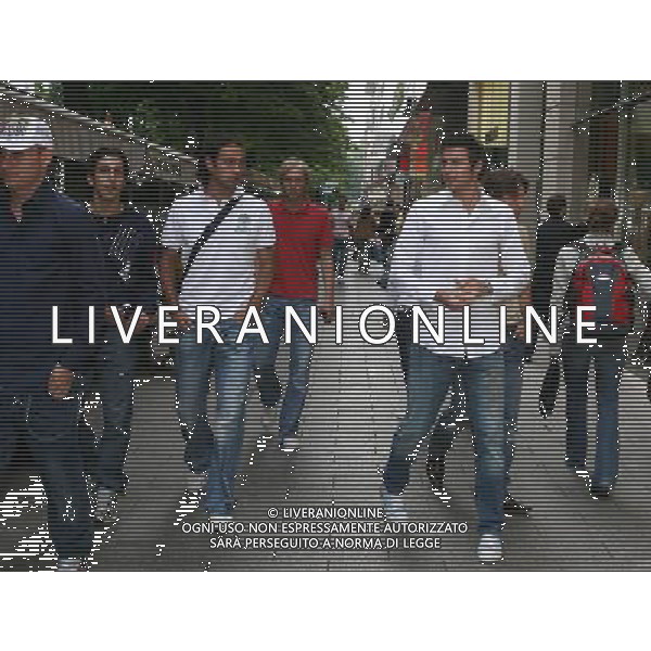 Dusseldorf 27 giugno 2006 Konigsallee strasse nella foto: Nesta Alessandro Barzagli Andrea e Pirlo Andrea barzagli foto Andry / Ag. Aldo Liverani