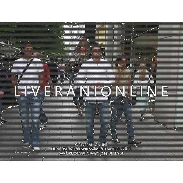 Dusseldorf 27 giugno 2006 Konigsallee strasse nella foto: Nesta Alessandro Barzagli Andrea e Pirlo Andrea foto Andry / Ag. Aldo Liverani