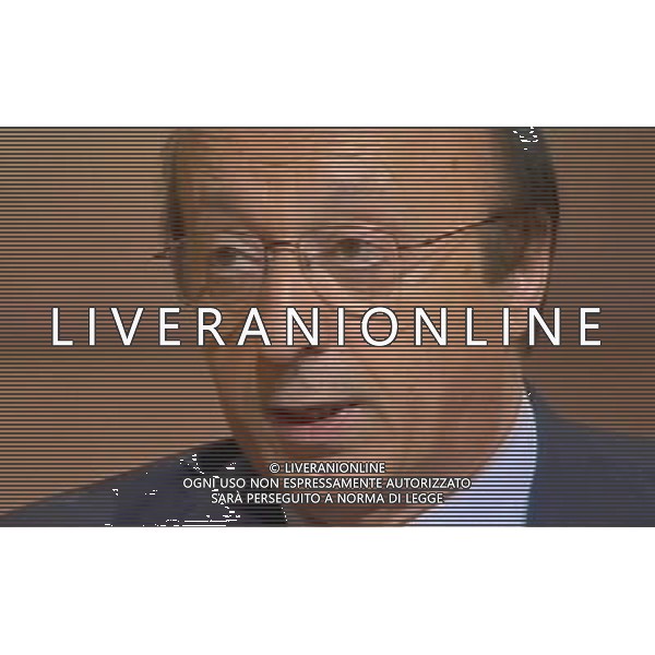Luciano Moggi ex dirigente juventus ospite della Trasmissione Televisiva Ballaro\' in onda su Rai Tre 27/06/2006 obbligatorio citare la fonte televisiva ph agenzia aldo liverani