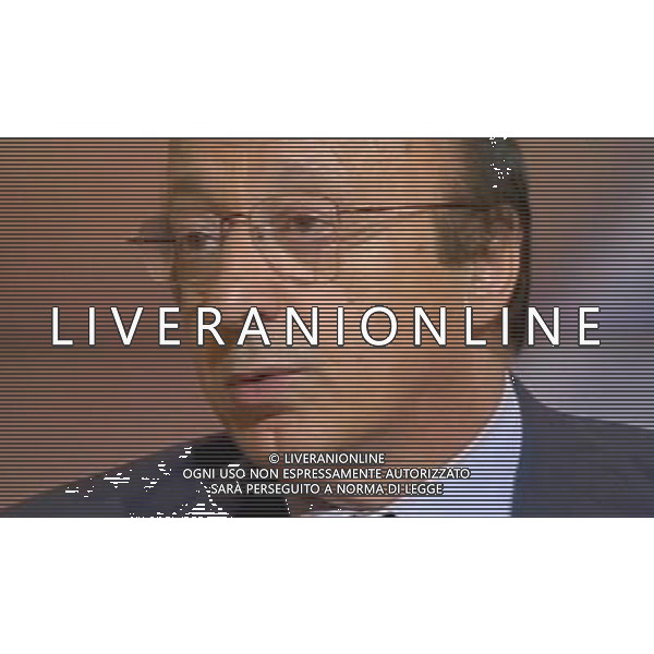 Luciano Moggi ex dirigente juventus ospite della Trasmissione Televisiva Ballaro\' in onda su Rai Tre 27/06/2006 obbligatorio citare la fonte televisiva ph agenzia aldo liverani