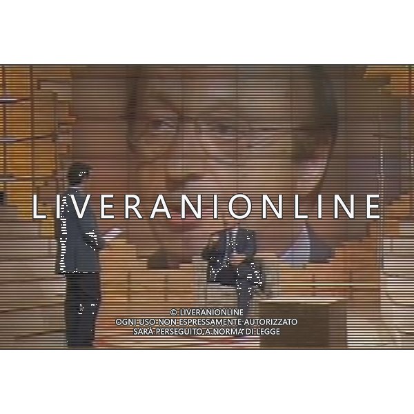 Luciano Moggi ex dirigente juventus ospite della Trasmissione Televisiva Ballaro\' in onda su Rai Tre 27/06/2006 obbligatorio citare la fonte televisiva ph agenzia aldo liverani