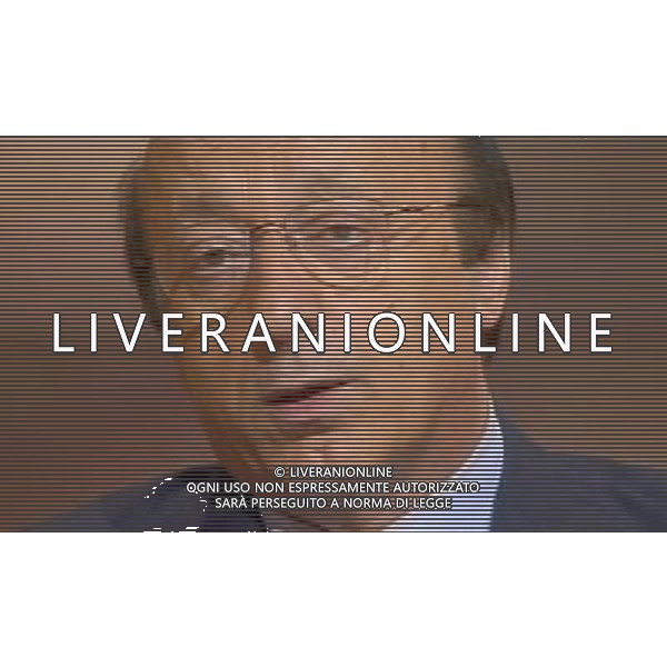 Luciano Moggi ex dirigente juventus ospite della Trasmissione Televisiva Ballaro\' in onda su Rai Tre 27/06/2006 obbligatorio citare la fonte televisiva ph agenzia aldo liverani
