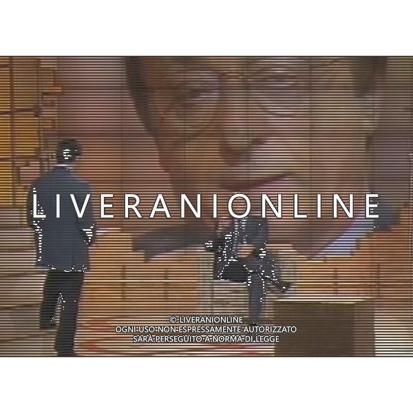 Luciano Moggi ex dirigente juventus ospite della Trasmissione Televisiva Ballaro\' in onda su Rai Tre 27/06/2006 obbligatorio citare la fonte televisiva ph agenzia aldo liverani