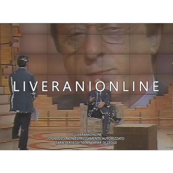 Luciano Moggi ex dirigente juventus ospite della Trasmissione Televisiva Ballaro\' in onda su Rai Tre 27/06/2006 obbligatorio citare la fonte televisiva ph agenzia aldo liverani