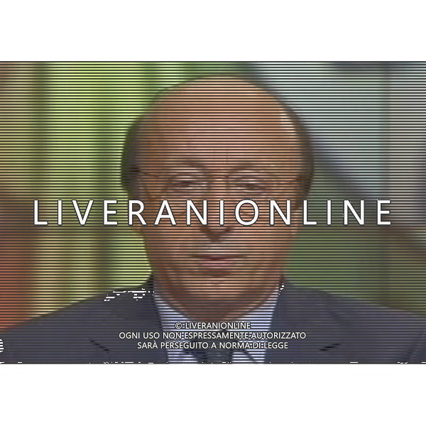 Luciano Moggi ex dirigente juventus ospite della Trasmissione Televisiva Ballaro\' in onda su Rai Tre 27/06/2006 obbligatorio citare la fonte televisiva ph agenzia aldo liverani