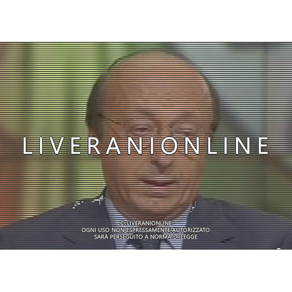 Luciano Moggi ex dirigente juventus ospite della Trasmissione Televisiva Ballaro\' in onda su Rai Tre 27/06/2006 obbligatorio citare la fonte televisiva ph agenzia aldo liverani