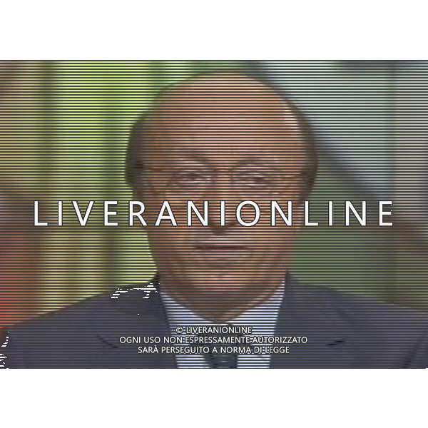 Luciano Moggi ex dirigente juventus ospite della Trasmissione Televisiva Ballaro\' in onda su Rai Tre 27/06/2006 obbligatorio citare la fonte televisiva ph agenzia aldo liverani