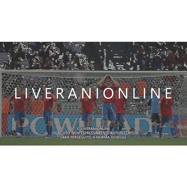 Spagna - Francia Mondiali Germania 27/06/2006 nella foto la delusione dei giocatori spagnoli ph luzzani/ag. aldo liverani