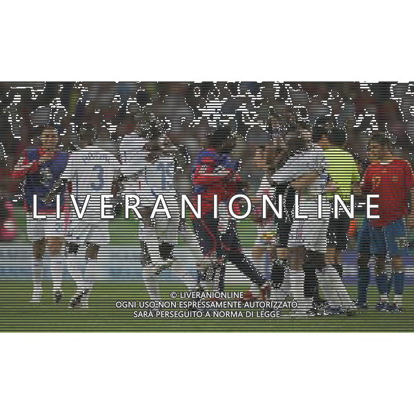 Spagna - Francia Mondiali Germania 27/06/2006 nella foto ABBRACCI ESULTANZA FRANCIA A FINE GARA ph luzzani/ag. aldo liverani