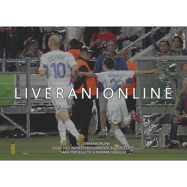 Spagna - Francia Mondiali Germania 27/06/2006 nella foto ESULTANZA DOPO IL GOL DI RIBERY ph luzzani/ag. aldo liverani