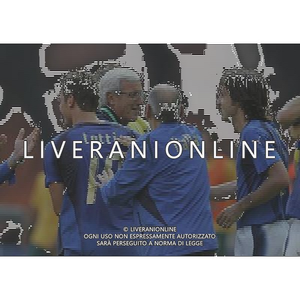 Kaiserslautern (GER) 26-06-2006 World Cup Germany 2006 italia-australia 1:0 Mondiali Germania 2006 nella foto esultanza dopo il gol di francesco totti con lippi e pirlo ph marco luzzani/ag aldo liverani s.a.s.