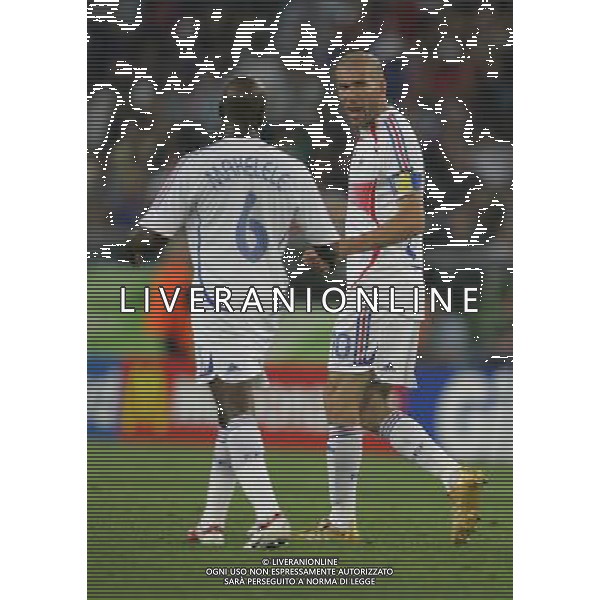 Hannover (GER) 27/06/2006 World Cup Germany 2006 Spagna-Francia nella foto zidane e makelele Ph marco luzzani/ag aldo liverani s.a.s.