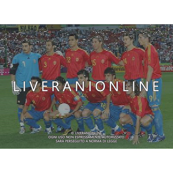 Hannover (GER) 27/06/2006 World Cup Germany 2006 Spagna-Francia nella foto formazione spagna Ph marco luzzani/ag aldo liverani s.a.s.