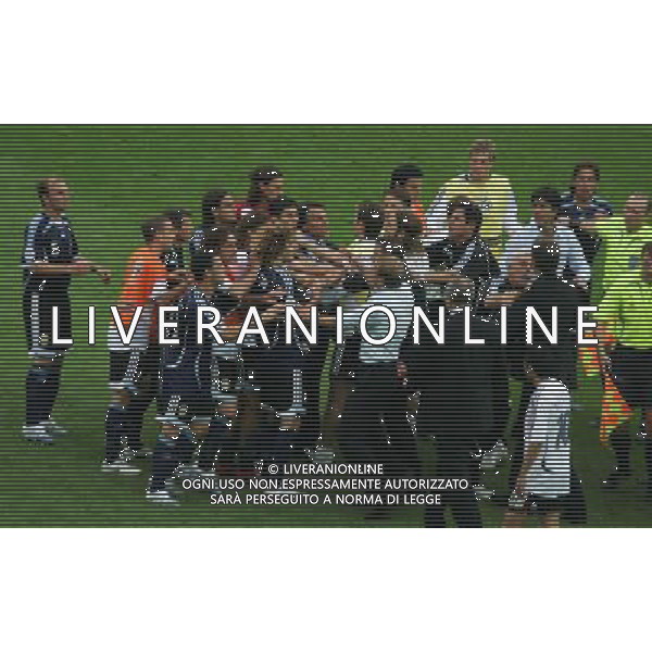Germania - Argentina Mondiali Germania 30/06/2006 nella foto JŸrgen Klinsmann e Oliver Bierhoff con i giocatori argentini copyright by firo sportphoto/ag. aldo liverani Only Italy