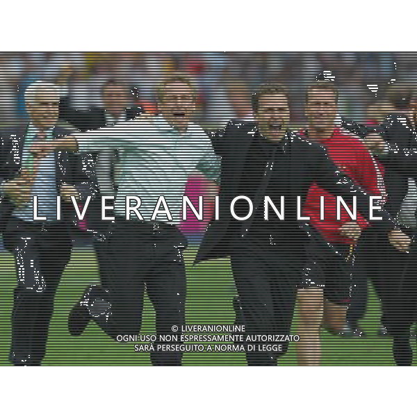 Germania - Argentina Mondiali Germania 30/06/2006 nella foto esultanza di J†RGEN KLINSMANN con OLIVER BIERHOFF copyright by firo sportphoto/ag. aldo liverani Only Italy