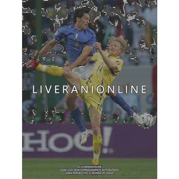 Italia - Ucraina Mondiali Germania 30/06/2006 nella foto luca toni e gusin ph luzzani/ag. aldo liverani