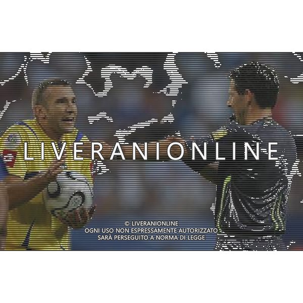 Italia - Ucraina Mondiali Germania 30/06/2006 nella foto andriy shevchenko protesta con l\'arbitro de bleeckere ph luzzani/ag. aldo liverani