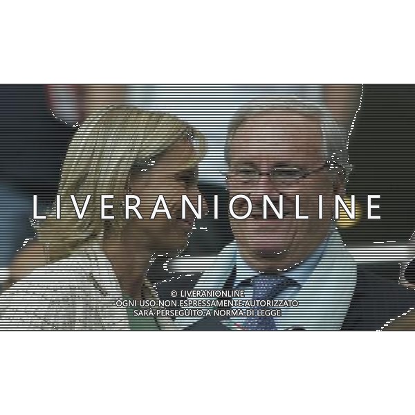 Italia - Ucraina Mondiali Germania 30/06/2006 nella foto il ministro giovanna melandri con guido rossi in tribuna ph luzzani/ag. aldo liverani