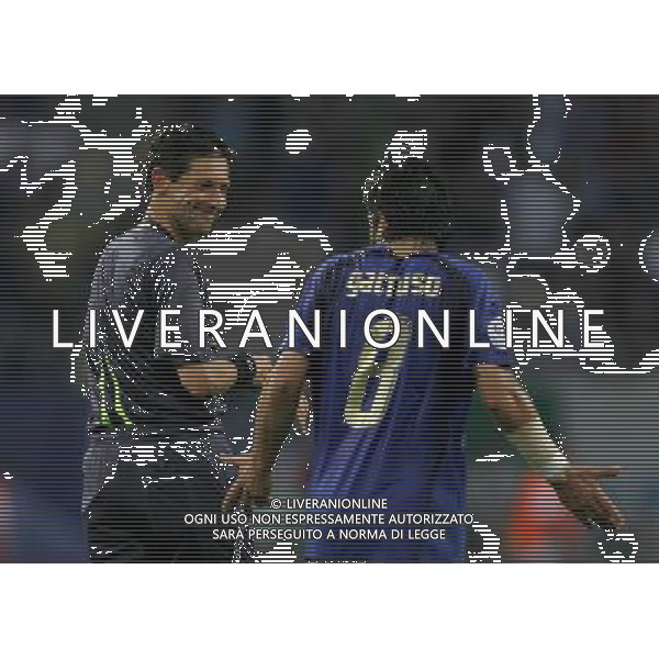 Italia - Ucraina Mondiali Germania 30/06/2006 nella foto arbitro de bleeckere e gattuso gennaro ph luzzani/ag. aldo liverani