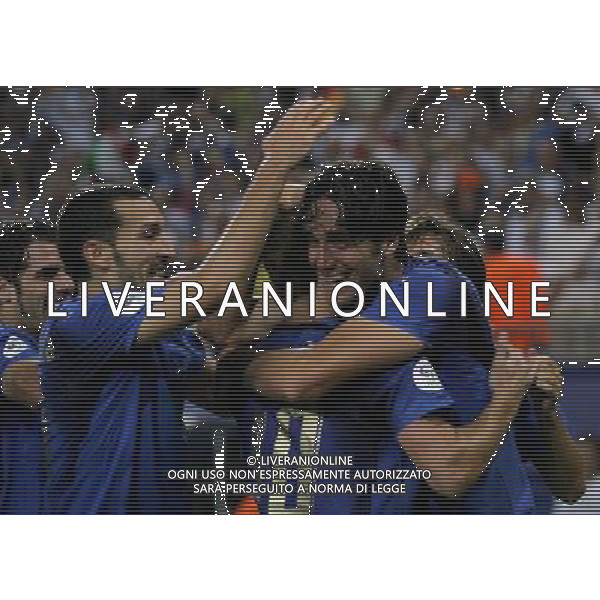 Italia - Ucraina Mondiali Germania 30/06/2006 nella foto esultanza dopo il gol di luca toni ph luzzani/ag. aldo liverani