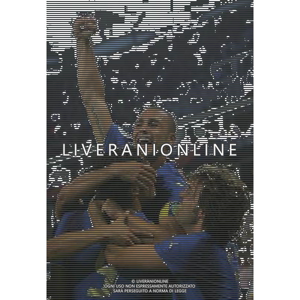 Italia - Ucraina Mondiali Germania 30/06/2006 nella foto esultanza dopo il gol di luca toni ph luzzani/ag. aldo liverani