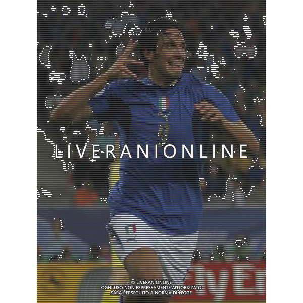 Italia - Ucraina Mondiali Germania 30/06/2006 nella foto esultanza dopo il gol di luca toni ph luzzani/ag. aldo liverani