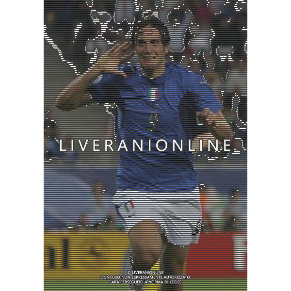 Italia - Ucraina Mondiali Germania 30/06/2006 nella foto esultanza dopo il gol di luca toni ph luzzani/ag. aldo liverani