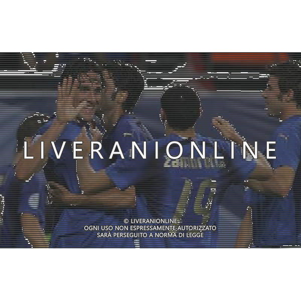 Italia - Ucraina Mondiali Germania 30/06/2006 nella foto esultanza dopo il gol di luca toni con zambrotta ph luzzani/ag. aldo liverani