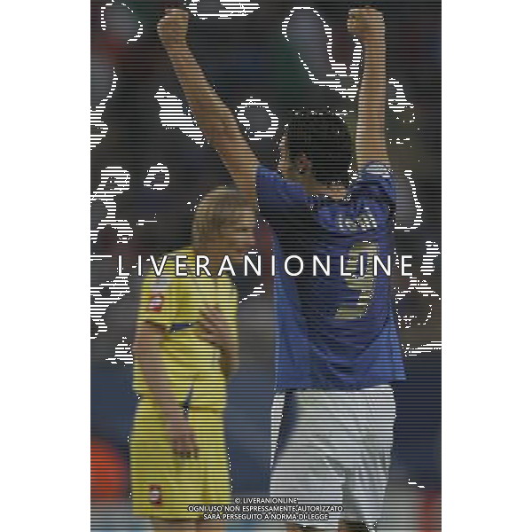 Italia - Ucraina Mondiali Germania 30/06/2006 nella foto esultanza di luca toni a fine gara ph luzzani/ag. aldo liverani