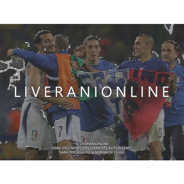Italia - Ucraina Mondiali Germania 30/06/2006 nella foto esultanza italia a fine gara ph luzzani/ag. aldo liverani