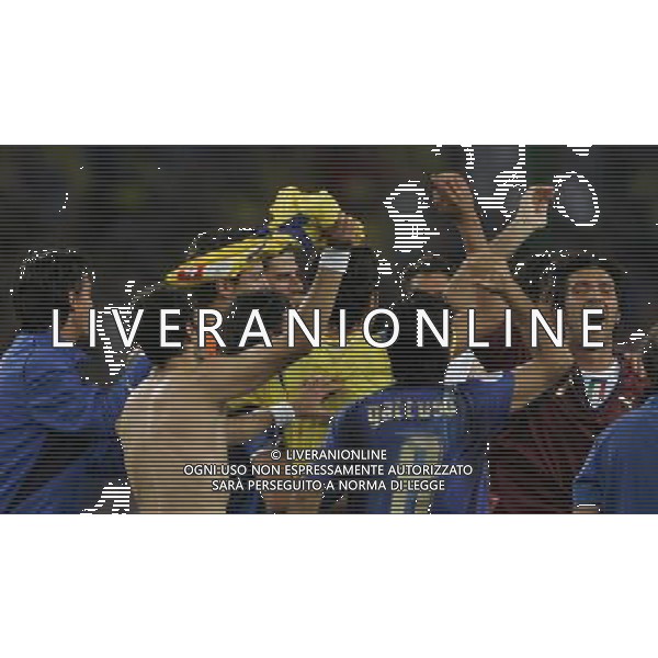 Italia - Ucraina Mondiali Germania 30/06/2006 nella foto esultanza italia a fine gara ph luzzani/ag. aldo liverani