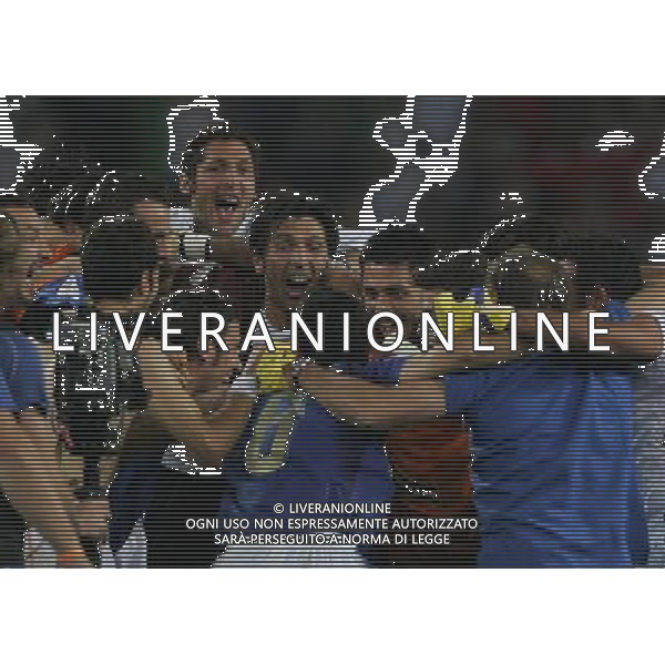 Italia - Ucraina Mondiali Germania 30/06/2006 nella foto esultanza italia a fine gara ph luzzani/ag. aldo liverani