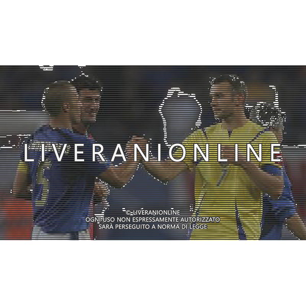 Italia - Ucraina Mondiali Germania 30/06/2006 nella foto fabio cannavaro e andriy shevchenko a fine gara ph luzzani/ag. aldo liverani