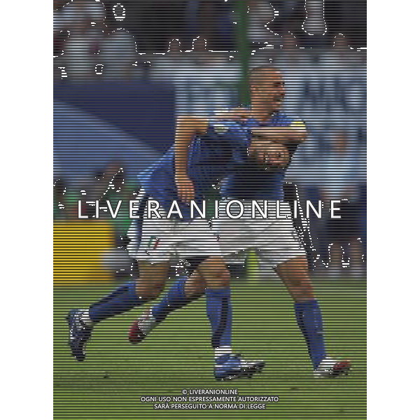 Amburgo (GER) 30-06-2006 World Cup Germany 2006 Italia-Ucraina 3:1 nella foto FABIO CANNAVARO-GIANLUCA ZAMBROTTA ph marco luzzani/ag aldo liverani s.a.s.