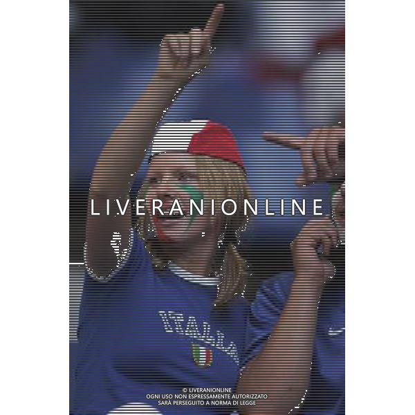 ITALIA-UCRAINA GERMANIA 2006 30/01/2006 NELLA FOTO TIFOSI ITALIA AGENZIA ALDO LIVERANI