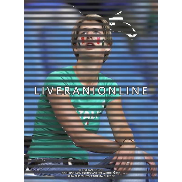ITALIA-UCRAINA GERMANIA 2006 30/01/2006 NELLA FOTO TIFOSI ITALIA AGENZIA ALDO LIVERANI