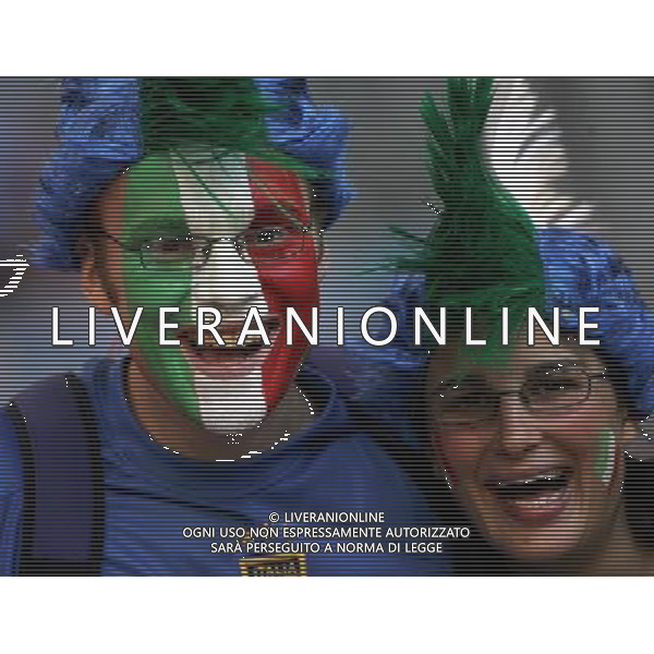 ITALIA-UCRAINA GERMANIA 2006 30/01/2006 NELLA FOTO TIFOSI ITALIA AGENZIA ALDO LIVERANI