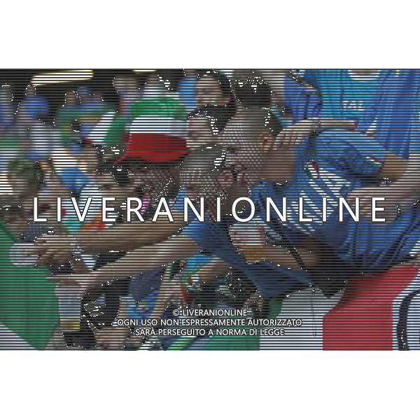 ITALIA-UCRAINA GERMANIA 2006 30/01/2006 NELLA FOTO TIFOSI ITALIA AGENZIA ALDO LIVERANI