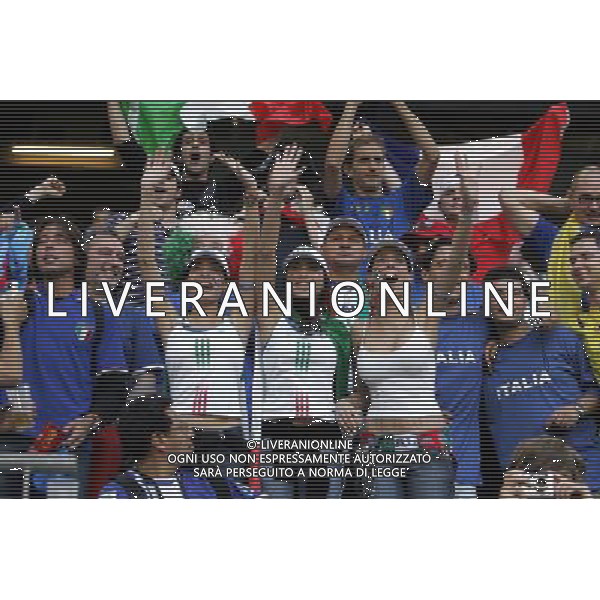 ITALIA-UCRAINA GERMANIA 2006 30/01/2006 NELLA FOTO TIFOSI ITALIA AGENZIA ALDO LIVERANI