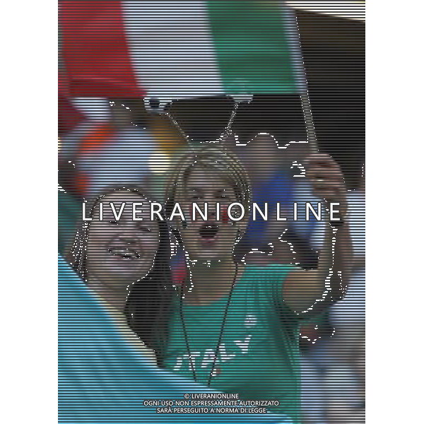 ITALIA-UCRAINA GERMANIA 2006 30/01/2006 NELLA FOTO TIFOSI ITALIA AGENZIA ALDO LIVERANI
