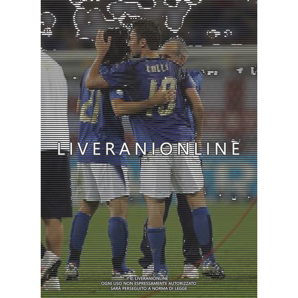 Amburgo (GER) 30-06-2006 World Cup Germany 2006 Italia-Ucraina 3:1 nella foto FRANCESCO TOTTI-ANDREA PIRLO ph marco luzzani/ag aldo liverani s.a.s.