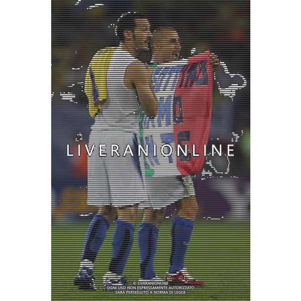 Amburgo (GER) 30-06-2006 World Cup Germany 2006 Italia-Ucraina 3:1 nella foto ZAMBROTTA-CANNAVARO ph marco luzzani/ag aldo liverani s.a.s.