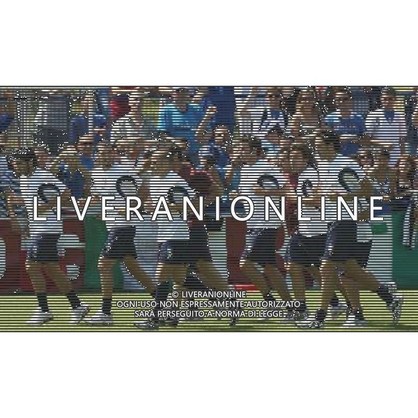 Duisburg 1 luglio 2006 Allenamento della nazionale italiana presso il centro sportivo MSV Duisburg nella foto: il gruppo degli azzurri durante l\'allenamento foto Andry / Ag. Aldo Liverani